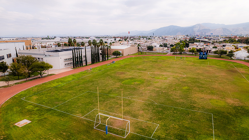 Perspectiva Cancha Campo Central Laguna