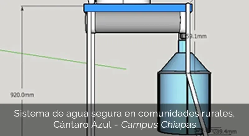 Sistema de agua segura en comunidades rurales, Cántaro Azul