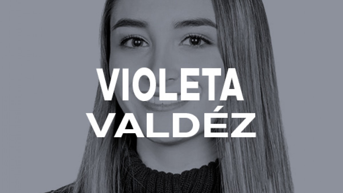 Rostro de Violeta Valdéz Locutora de radio